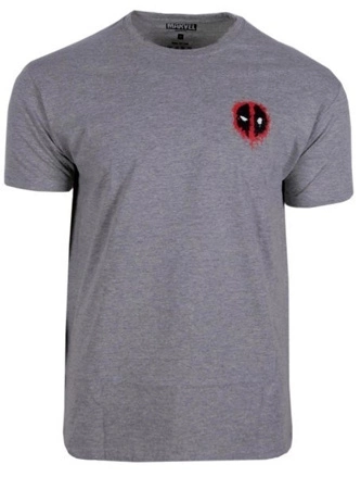 Koszulka T-shirt MARVEL Deadpool small logo gray