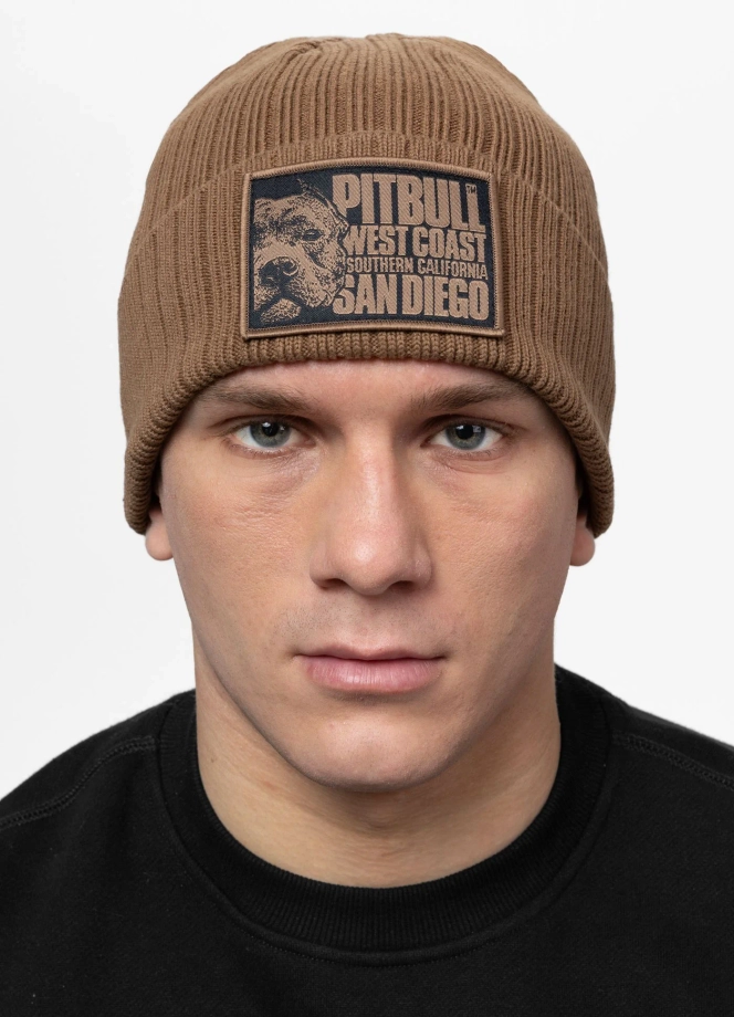 Czapka zimowa Pit Bull Beanie Silvas Blood Dog brązowa