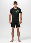 Koszulka męska rashguard Pitbull Ray czarna/zielona