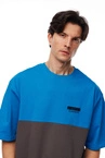 Koszulka męska t-shirt Mass Dnm Zone niebiesko/szaro/czarna