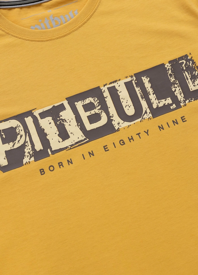 Koszulka męska T-Shirt Pitbull West Coast Blacky żółty