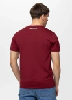 Koszulka męska T-Shirt Pitbull Hilltop bordowa burgundowa