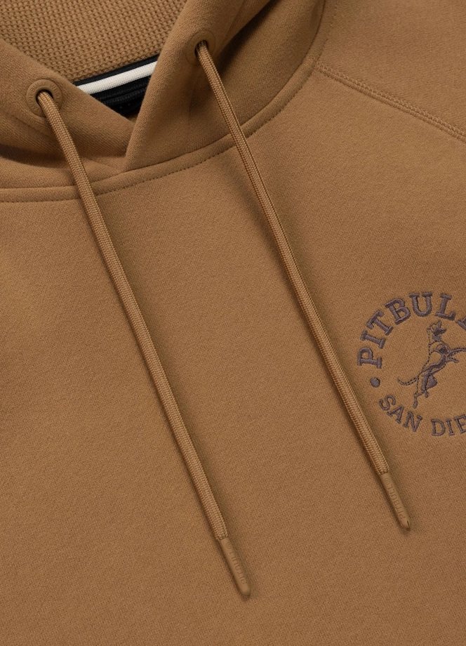 Bluza męska z kapturem Pit Bull San Diego CA miodowy żółty