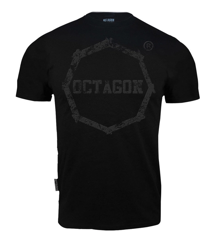 Koszulka T-shirt męski Octagon Smash Logo czarno/czarna