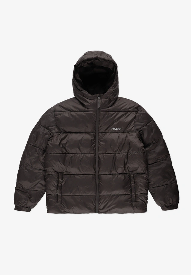 Kurtka zimowa męska Prosto Puffer 404 ciemno brązowa