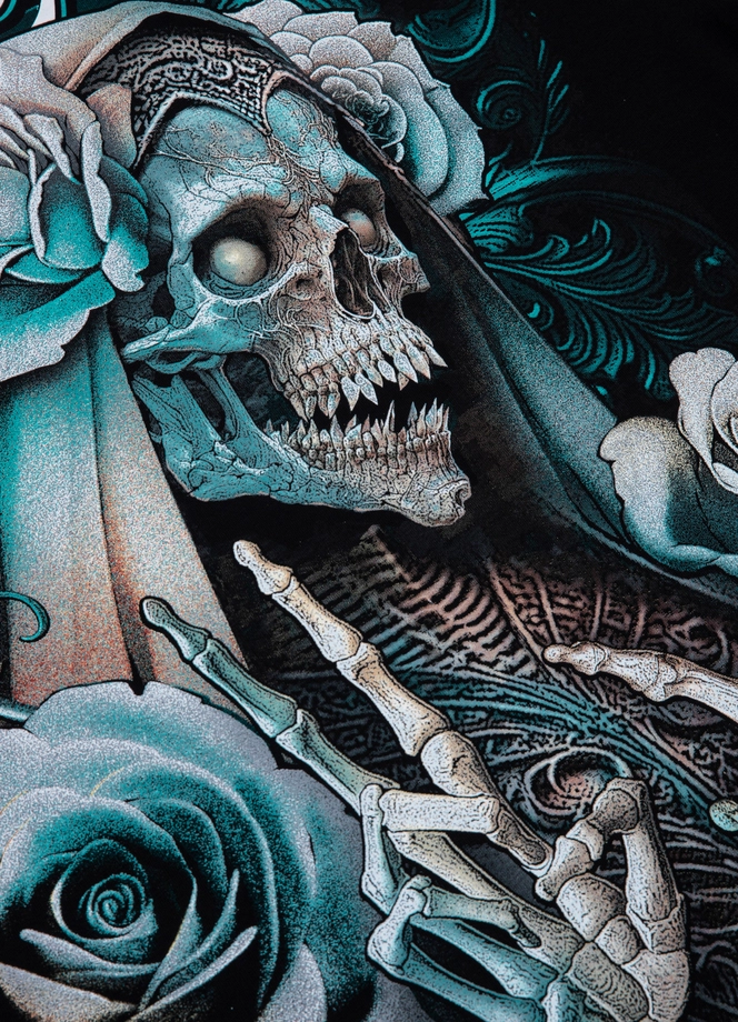 Koszulka męska T-Shirt Pit Bull Pitbull Santa Muerte 24 czarna