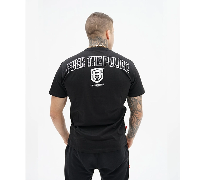 Koszulka męska t-shirt Street Autonomy Logo Fuck czarna