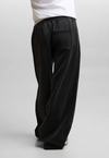 Spodnie dresowe damskie oversize Prosto Baloon sprane czarne
