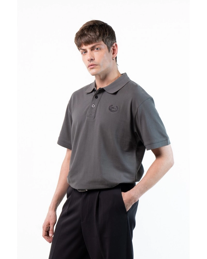 Koszulka męska Polo Moro Sport Mini Paris Laur ciemno szara