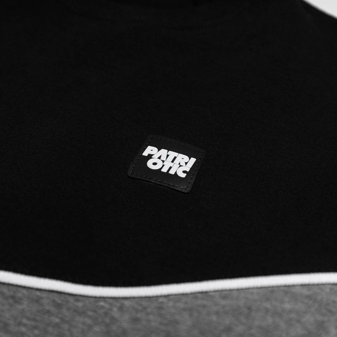 Bluza męska klasyczna Patriotic CLS Mini Trigonal crewneck czarna