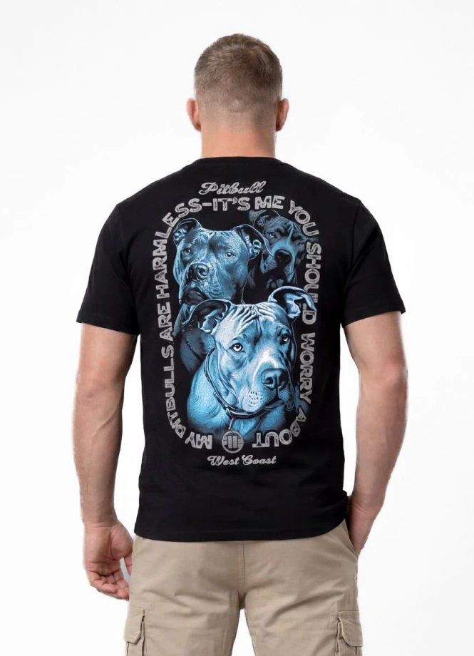 Koszulka męska T-Shirt Pit Bull Protector czarna
