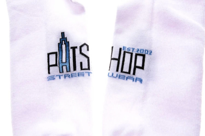 Skarpety Patshop Skarpetki Stópki Streetwear Since white
