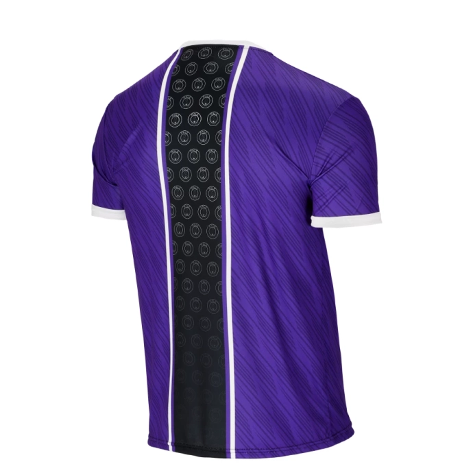 Koszulka męska T-shirt Dudek P56 Grass Football czarno/fioletowa