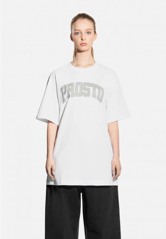 Koszulka męska t-shirt Prosto College biała