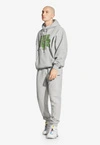 Bluza męska z kapturem oversize Prosto Chicago szara