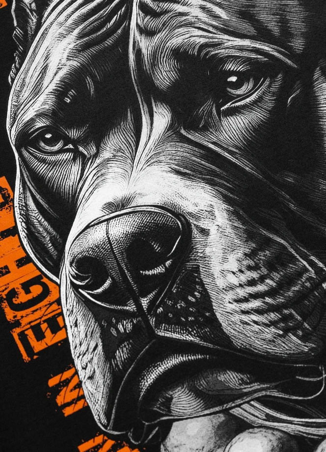 Koszulka męska T-Shirt Pit Bull Blacky czarna
