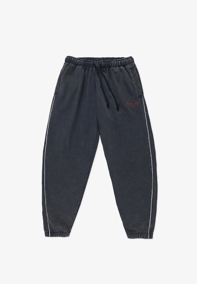 Spodnie dresowe męskie oversize Prosto Team Washed granatowe