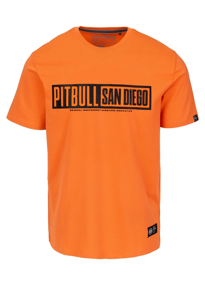 Koszulka męska T-Shirt Pit Bull Pitbull Eighty Nine Dog 25 pomarańczowa