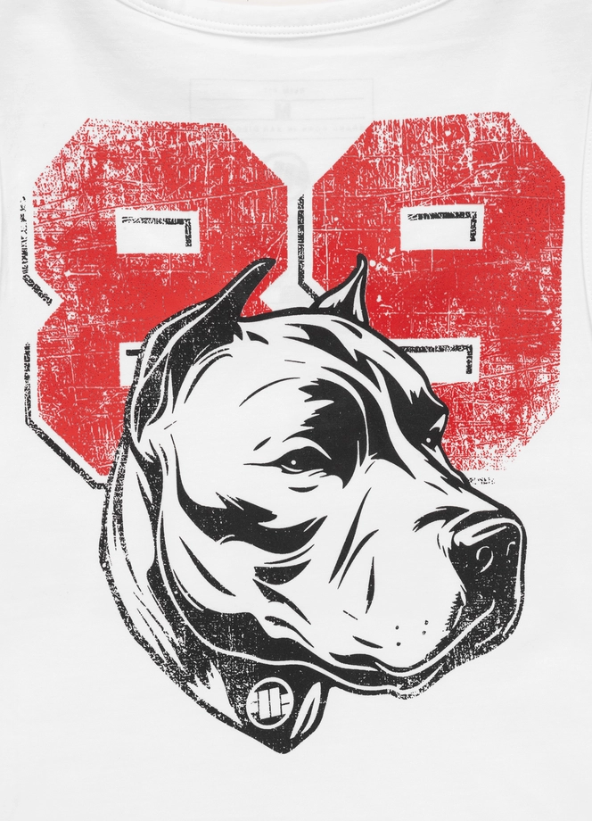 Koszulka męska tank top Pit Bull Pitbull Dog 89 25 biała