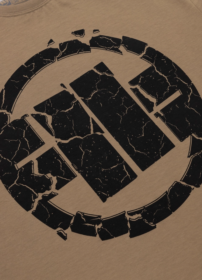 Koszulka męska T-Shirt Pit Bull Pitbull Scratch 25 brązowa