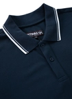 Koszulka męska Polo Pitbull Pique Stripes Regular granatowa