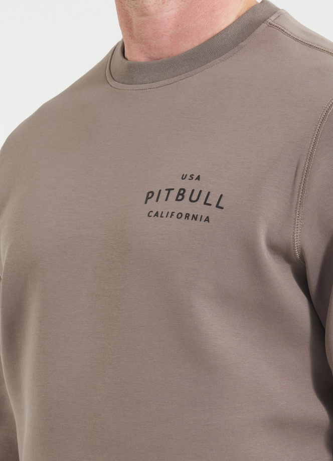 Bluza męska bez kaptura Pitbull Pit Bull Sampson taupe