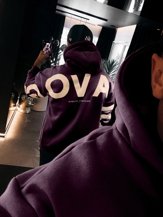 Bluza męska z kapturem Olavoga Vinta fioletowa