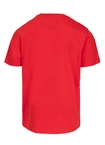 Koszulka męska T-Shirt Pitbull Logo Palms fluo czerwona