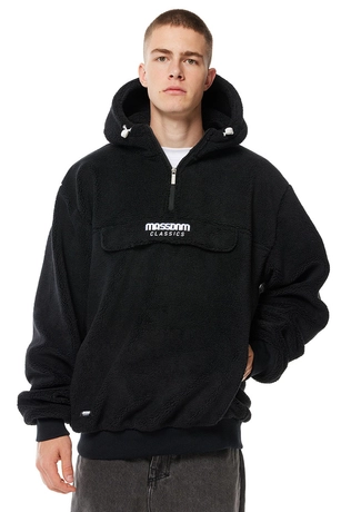 Kurtka przejściowa polarowa Mass Denim Frontside 2.0 czarna