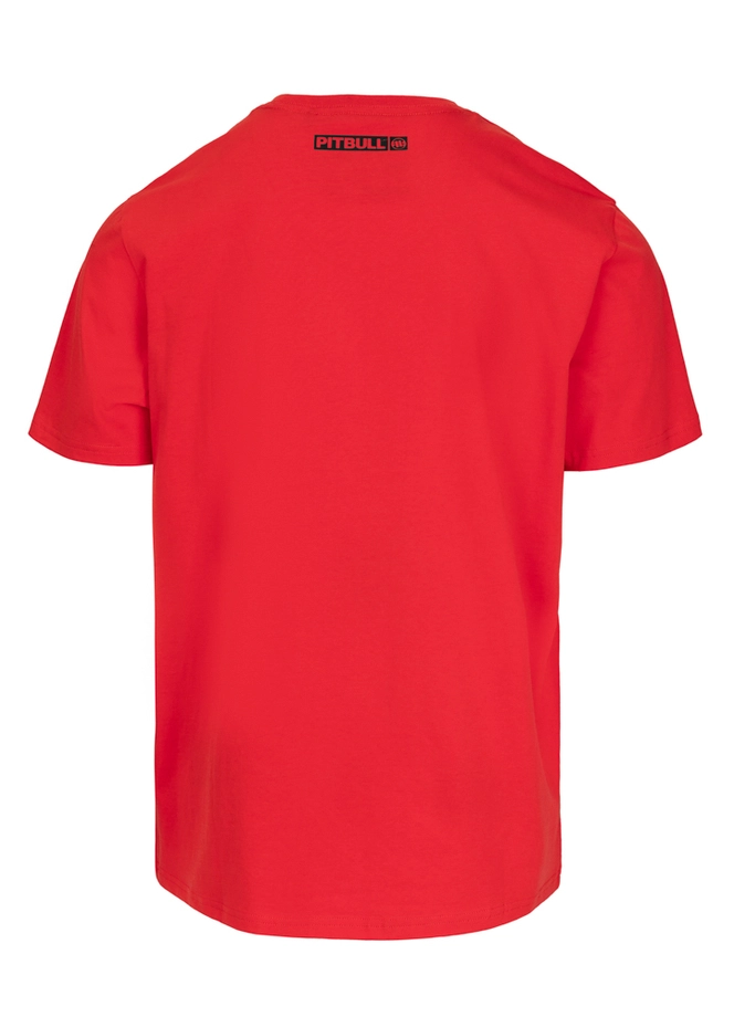 Koszulka męska T-Shirt Pitbull Hilltop fluo czerwona