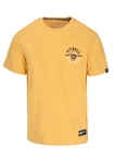 Koszulka męska T-Shirt Pit Bull Pitbull Skull Surf żółta