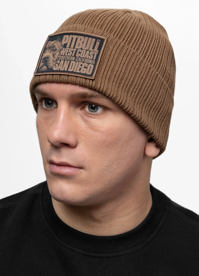Czapka zimowa Pit Bull Beanie Silvas Blood Dog brązowa