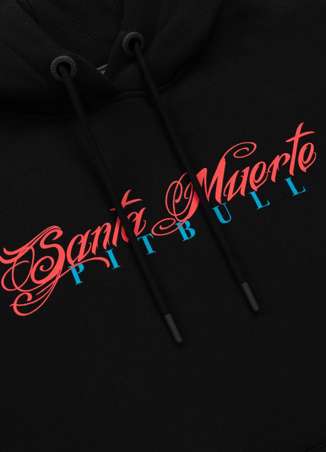 Bluza damska z kapturem oversize Pitbull Pit Bull Santa-Mu hooded czarna