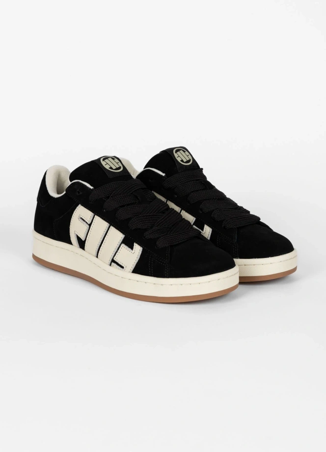 Buty sportowe sneakersy męskie Pit Bull Walker Logo czarne