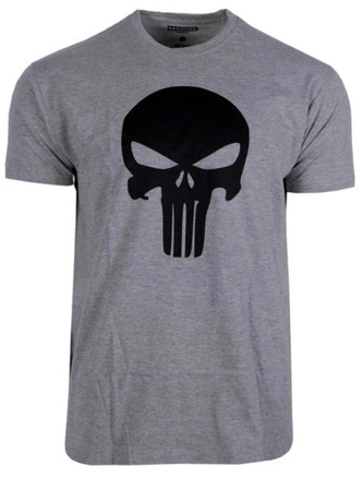 Koszulka T-shirt MARVEL Punisher Logo grey