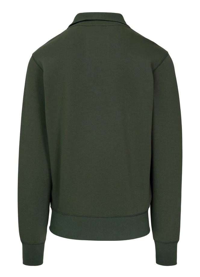 Bluza męska half-zip Pit Bull Sampson 25 ciemno zielona