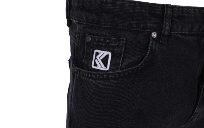 Spodnie męskie jeansowe BAGGY Karl Kani KK Small Signature Five Pocket Deni vintage czarne