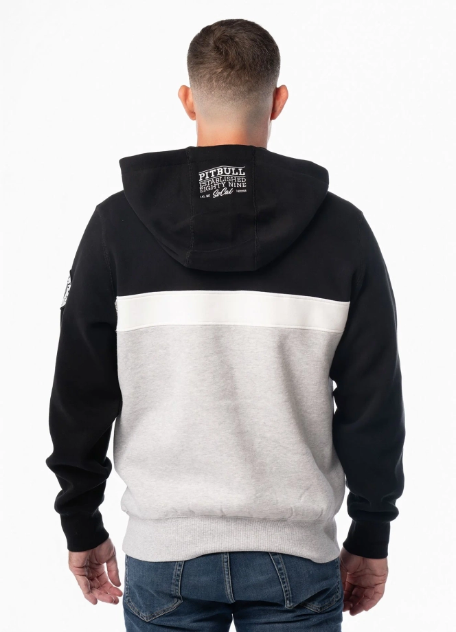 Bluza męska z kapturem Pit Bull Gibson czarno/szara