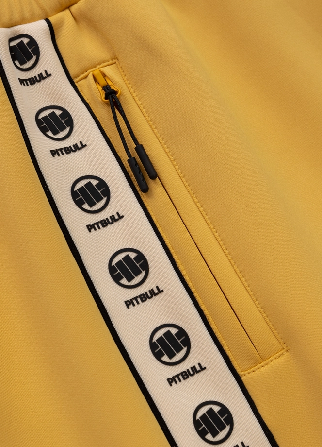 Spodenki szorty dresowe męskie Pitbull Pit Bull Powers żółte