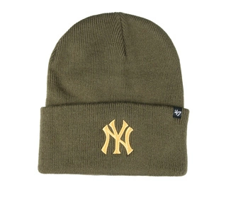 Czapka zimowa unisex 47 Brand MLB New York Yankees Sandal Wood zielony