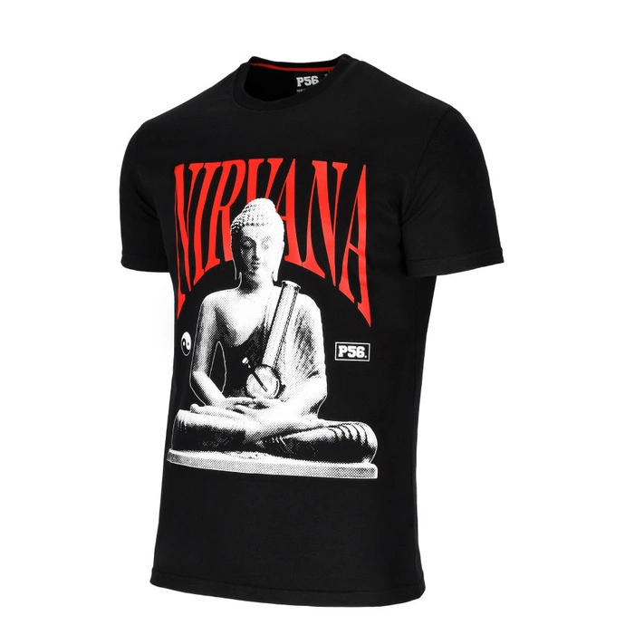 Koszulka męska T-shirt Dudek P56 Nirvana Budda czarna