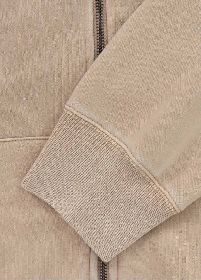 Bluza damska Pit Bull Manzanita Pitbull hooded zip beżowa