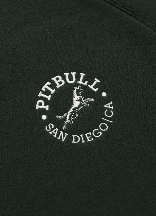 Bluza męska bez kaptura Pit Bull San Diego CA ciemno zielona