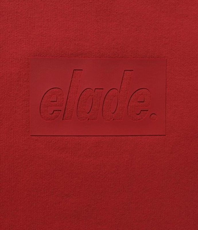 Bluza Elade Box Logo 3D crewneck red