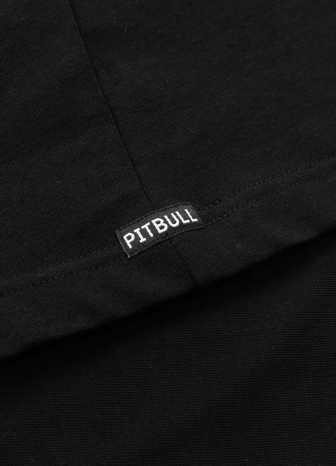 Koszulka męska T-Shirt oversize Pitbull Skull Logo Loose Fit czarna