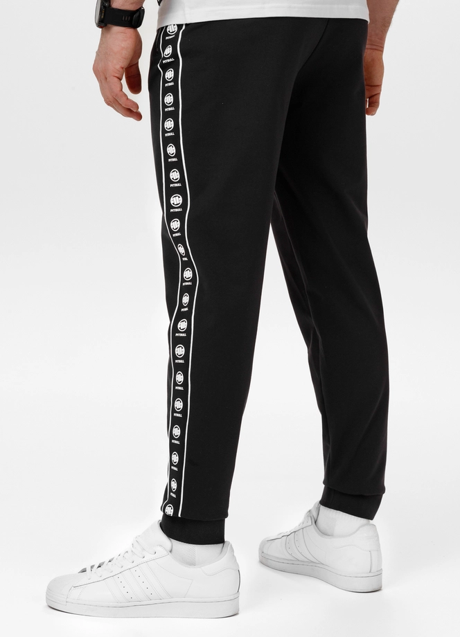 Spodnie męskie dresowe Pitbull Pit Bull Tape Nugget czarne