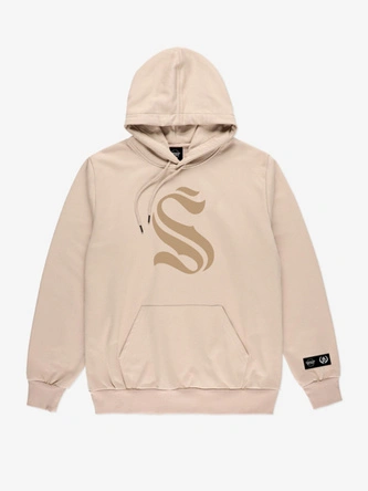 Bluza męska z kapturem Środowisko Miejskie Symbol beżowa