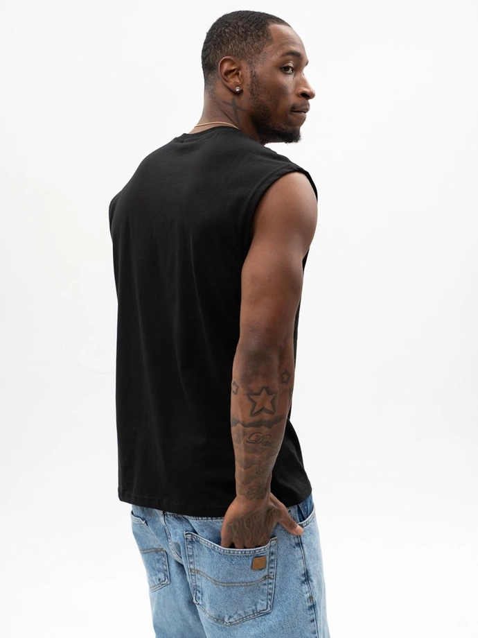 Koszulka męska tank top Jigga Wear Badge czarna