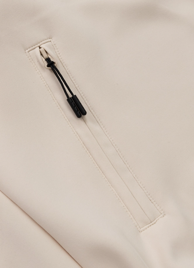 Komplet dresowy krótki Pitbull Pit Bull Powers off-white kremowa