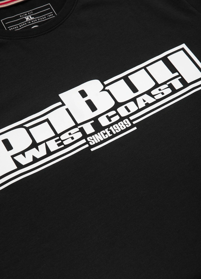 Koszulka męska T-Shirt Pit Bull Pitbull Classic Boxing Slim Fit czarna